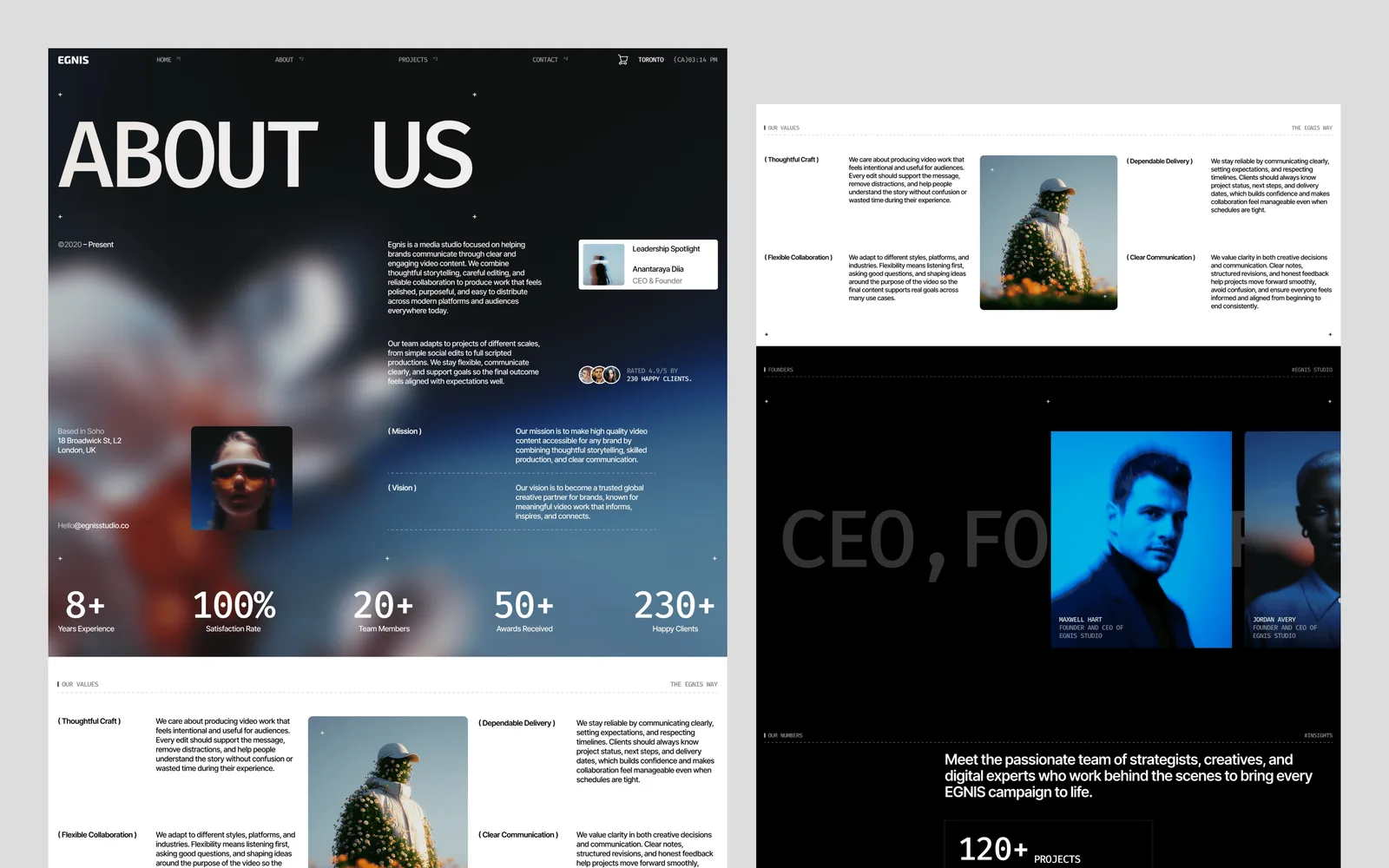 Egnis — Photography & Video Portfolio Template preview