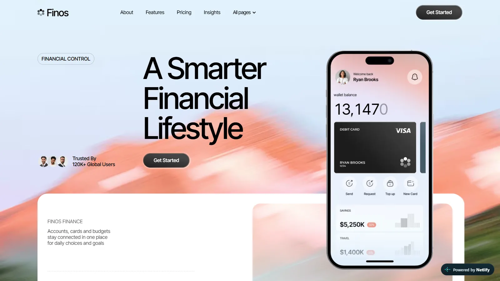 Finos — Personal Finance Template preview