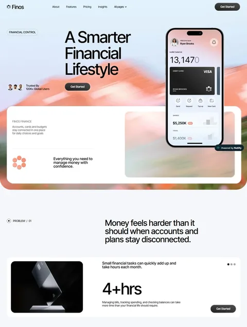 Finos — Personal Finance Template preview