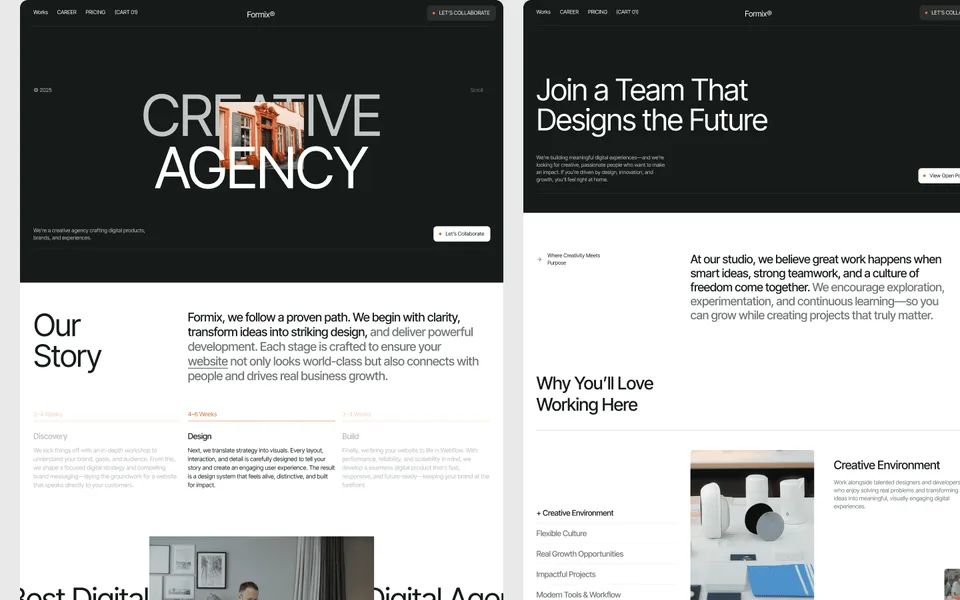 Formix — Portfolio & Creative Agency Template preview