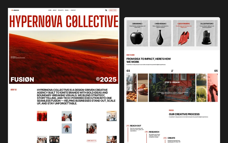 Henecon — Agency & Marketing Template preview