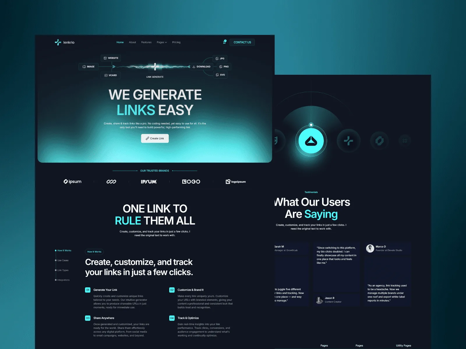 Lenkrio — AI Startups & SaaS Template preview