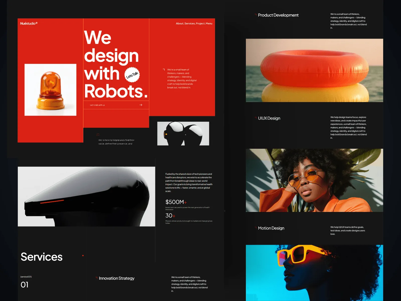 NueStudio — Bold Creative Agency Template preview