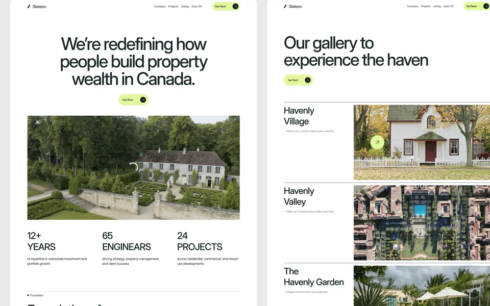 Slateon — Rental Real Estate Template preview