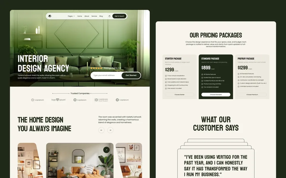 Zenvira — Interior Design Template preview
