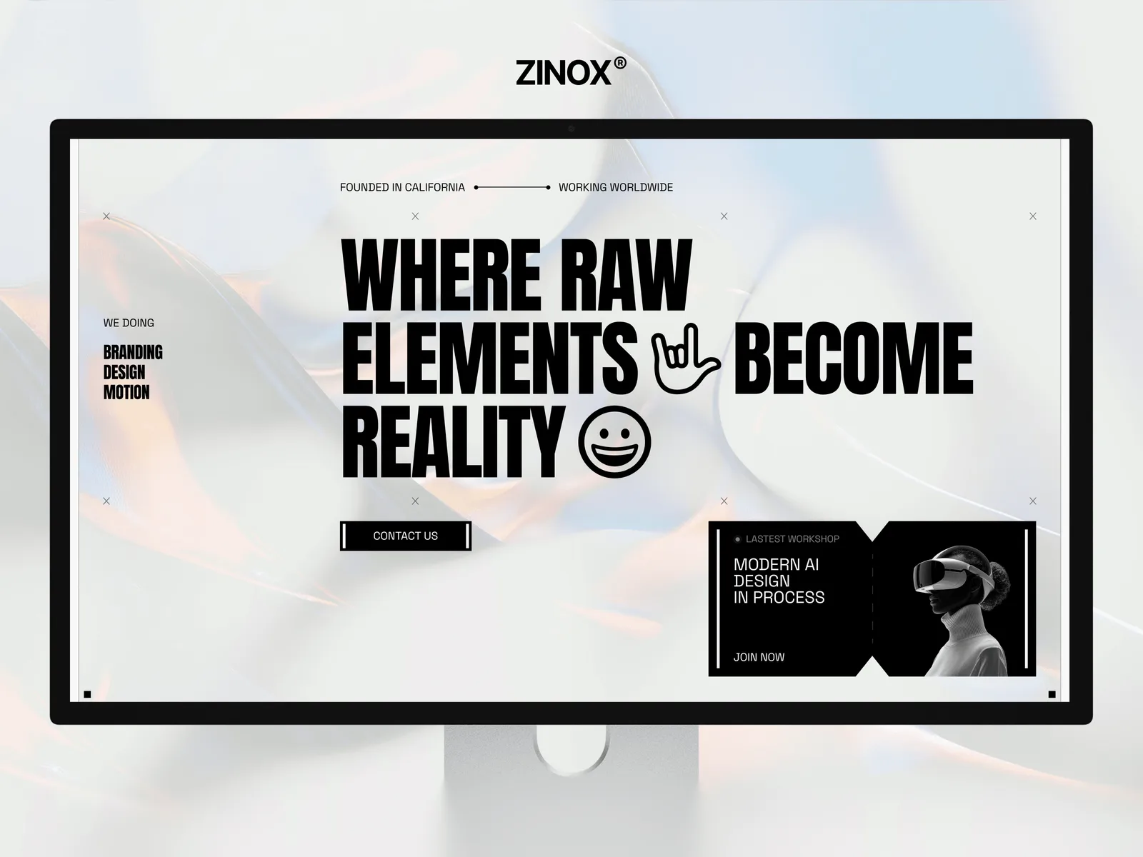 Zinox — Creative Studio Template preview